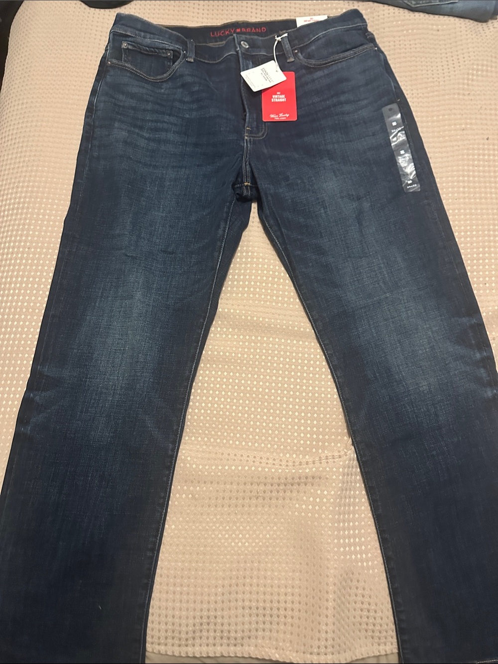 Lucky Brand Men’s Dark Indigo Slim Straight Jeans
